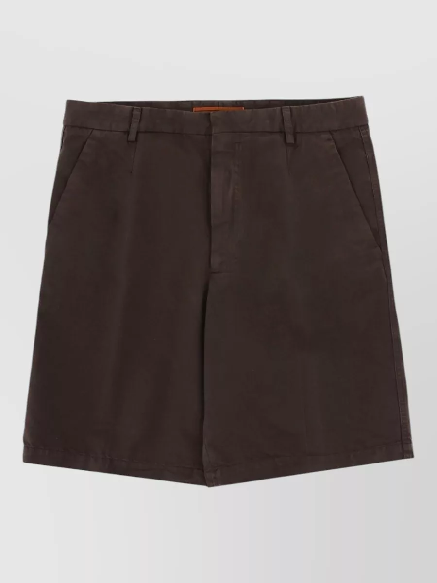 Zegna linen-blend chino shorts