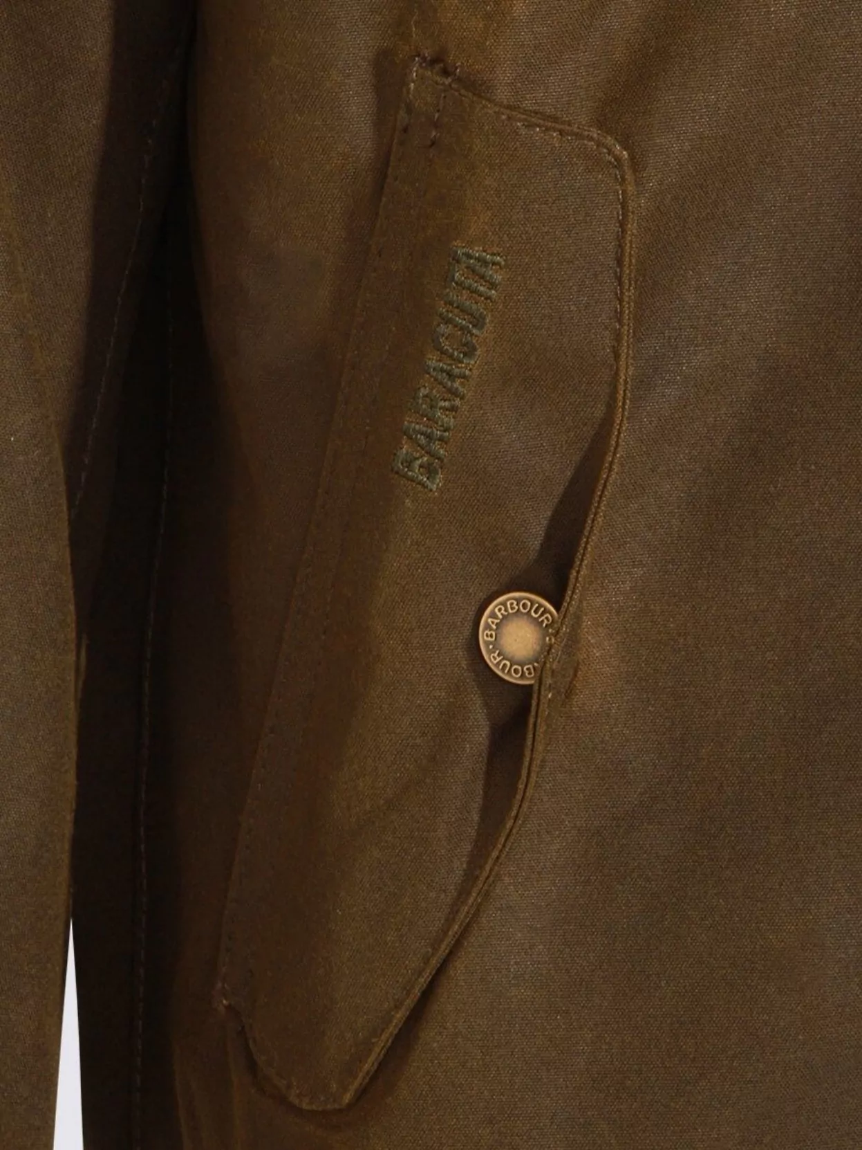 Barbour Modern High Collar Jacket With Ribbed Cuffs