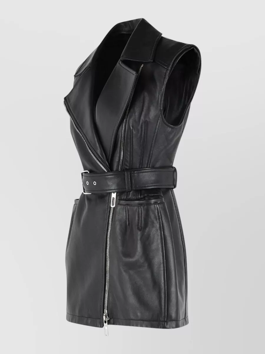 Sportmax Leather Mini Dress
