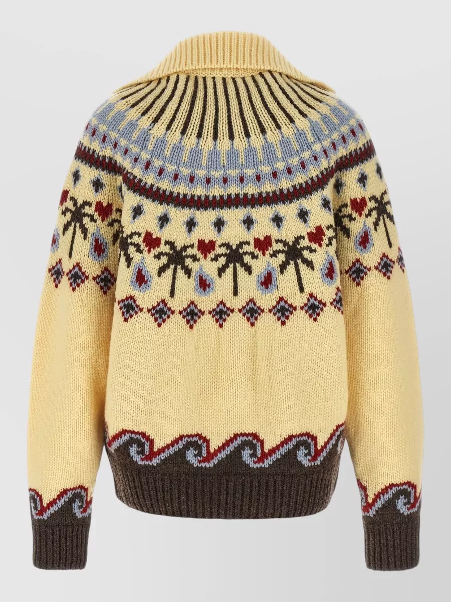 Alanui Virgin Wool Fitted Cardigan