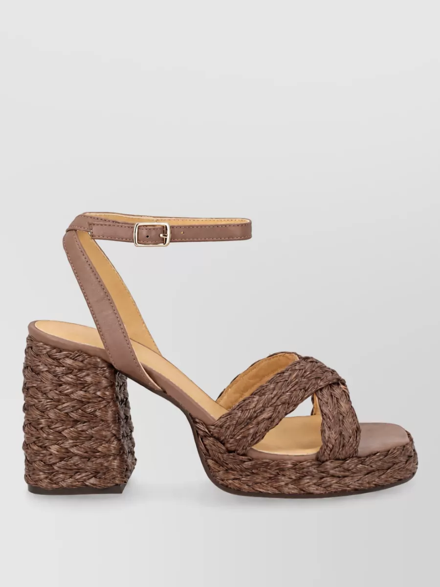 Castaner Raffia Platform Sandals