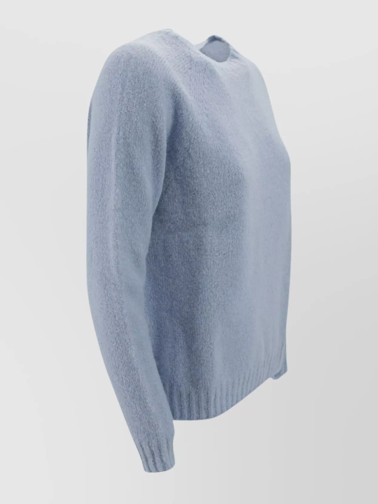Weekend Max Mara Crew Neck Knitwear With Ribbed Raglan Sleeves