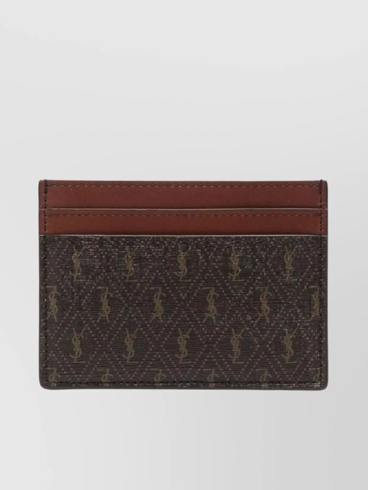 Saint Laurent Monogram Trimmed Wallets With Contrasting Trim