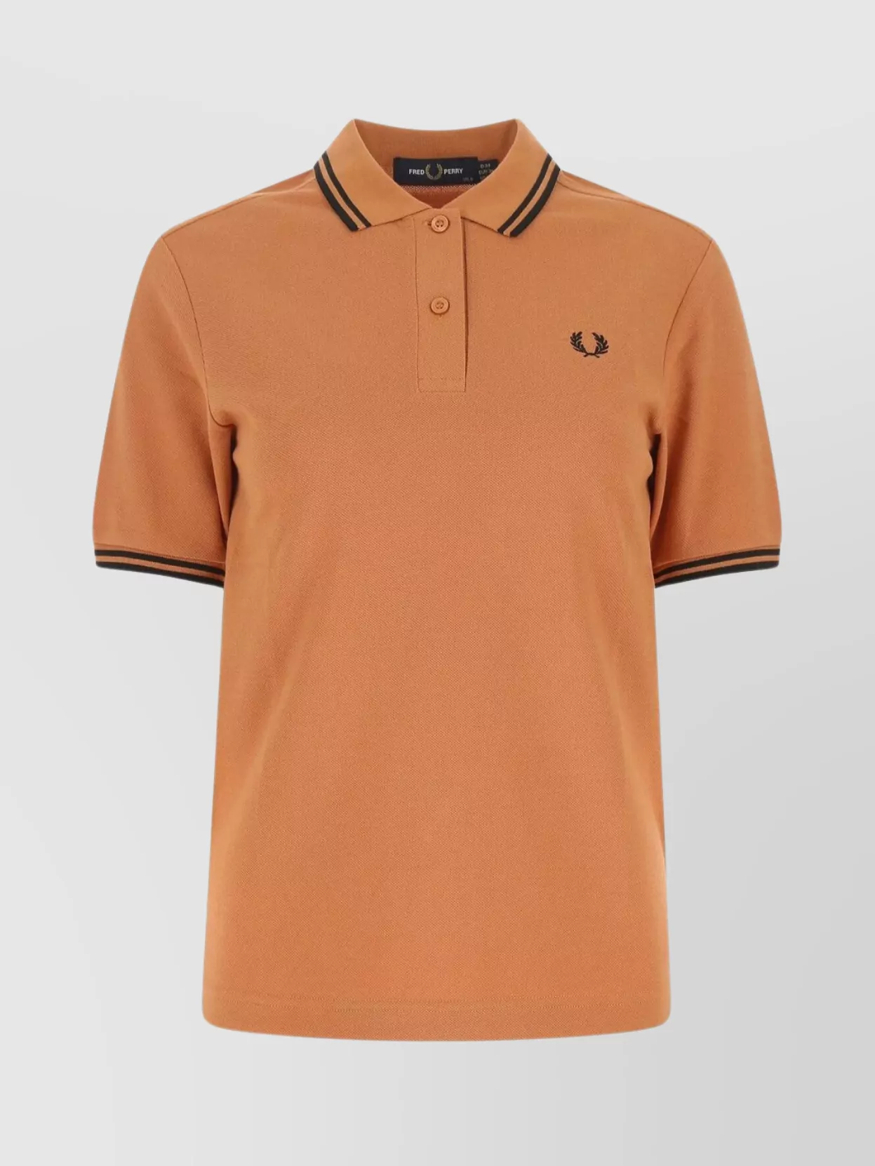 Shop Fred Perry Cotton Piquet Crew-neck Polo In Brown