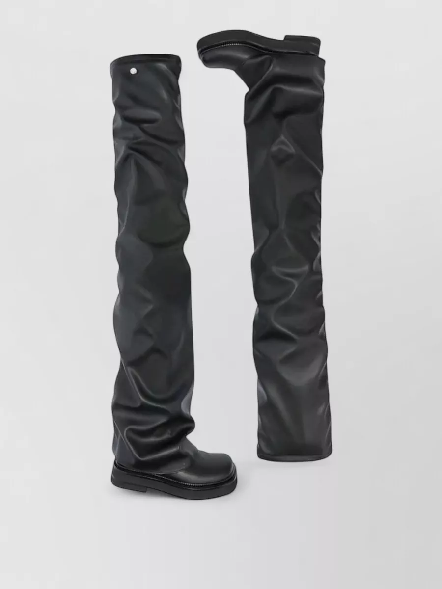 The Attico Leather Thigh-High Boots