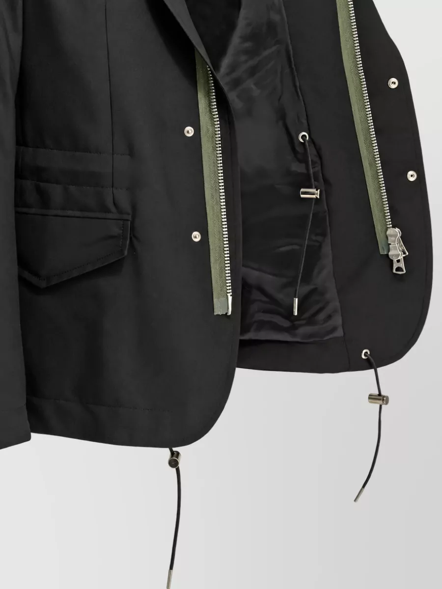 Sacai Single Breasted Coat