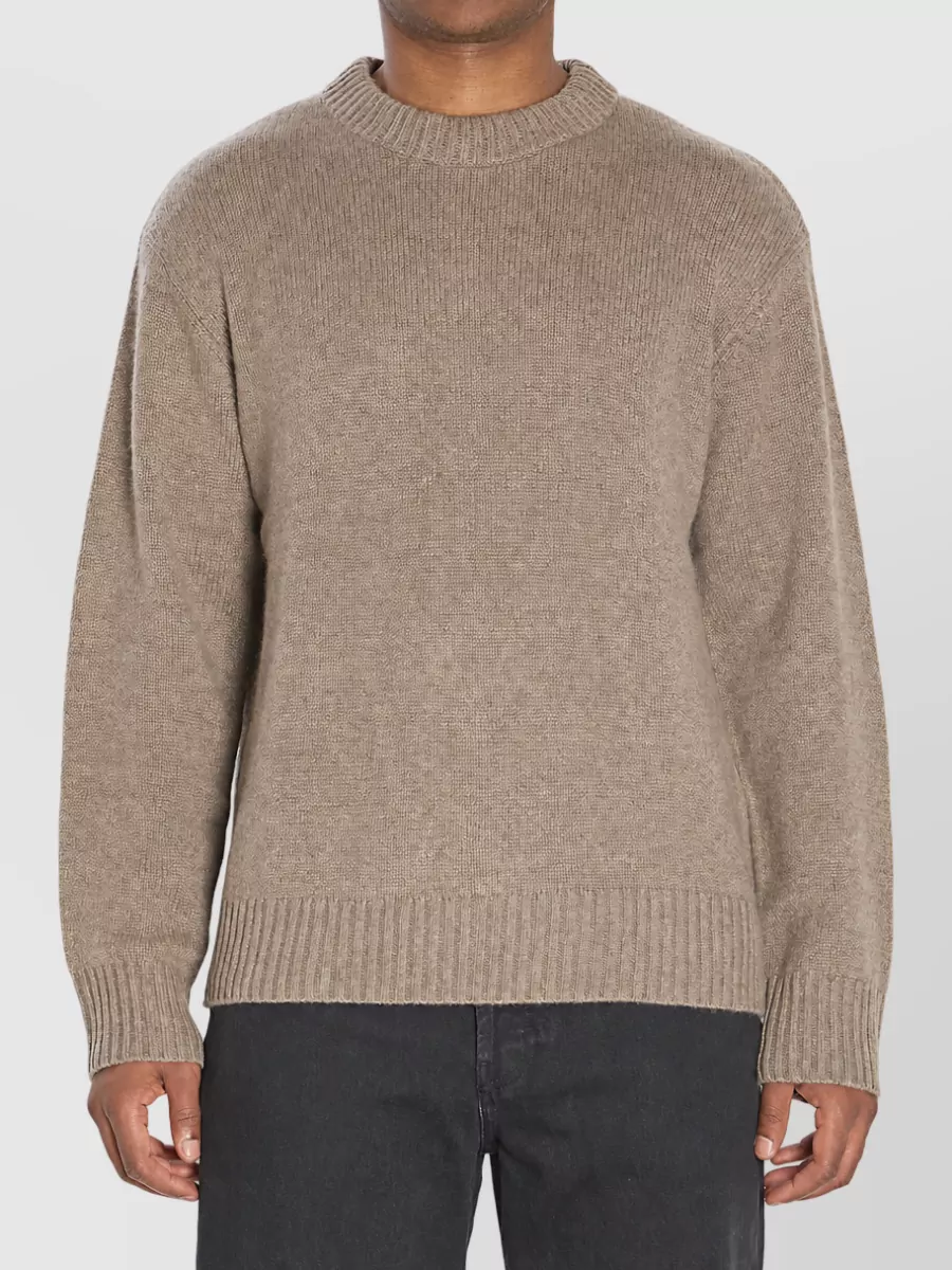 Lisa Yang cashmere ribbed-trim crew-neck sweater