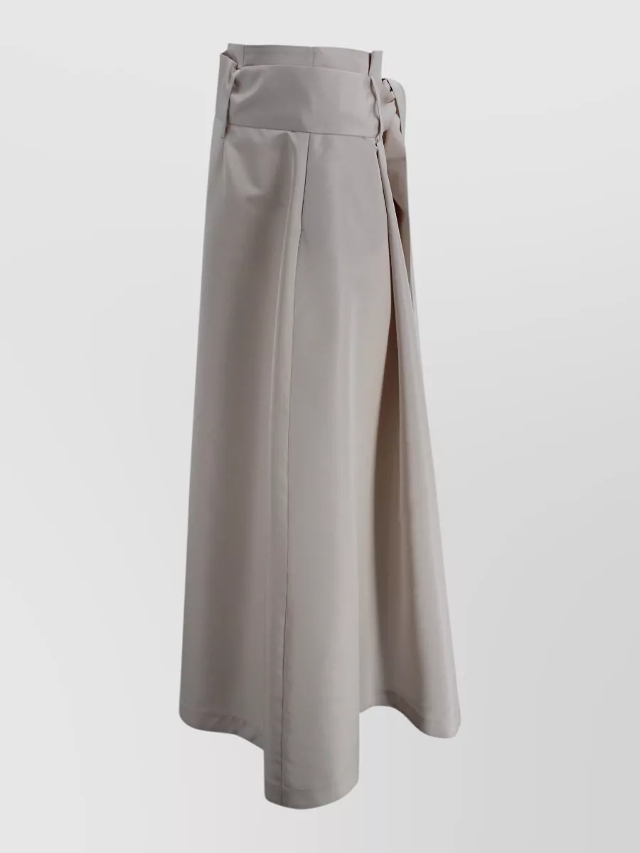 D.exterior Taffeta Maxi A-Line Skirt