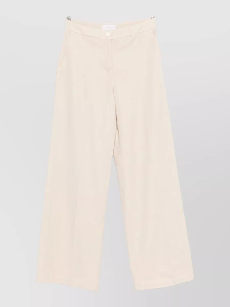 Via Masini 80 Cotton Wide-Leg Trousers