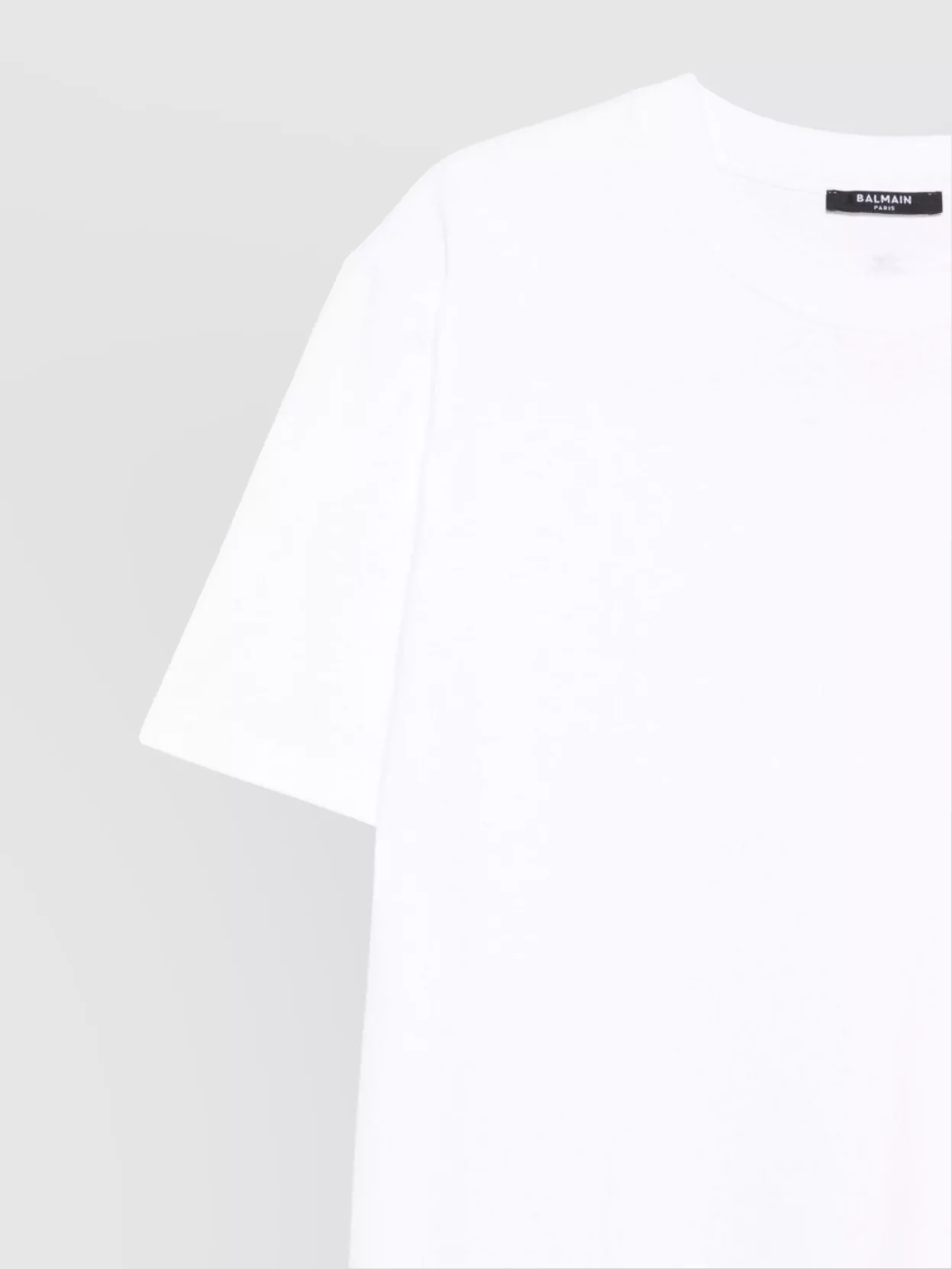 Balmain Crew Neck T-Shirt Short Sleeves Design