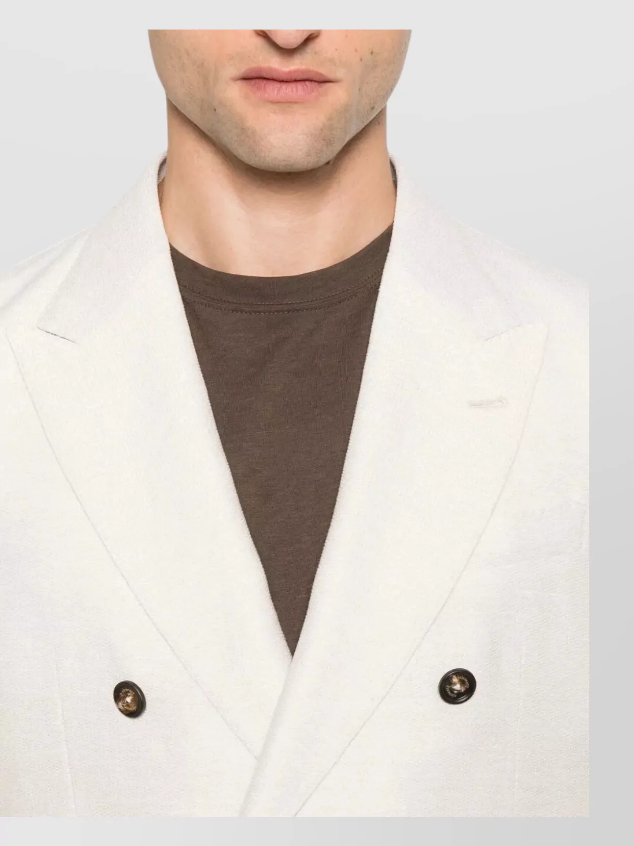 Eleventy Double Breasted Jacket Notched Lapels