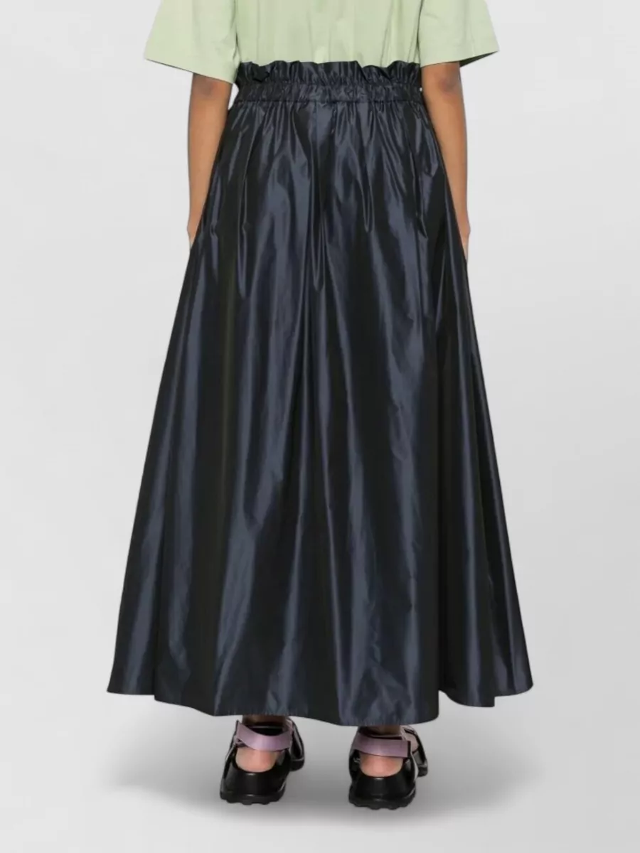 Herno High Waist Midi A Line Skirt