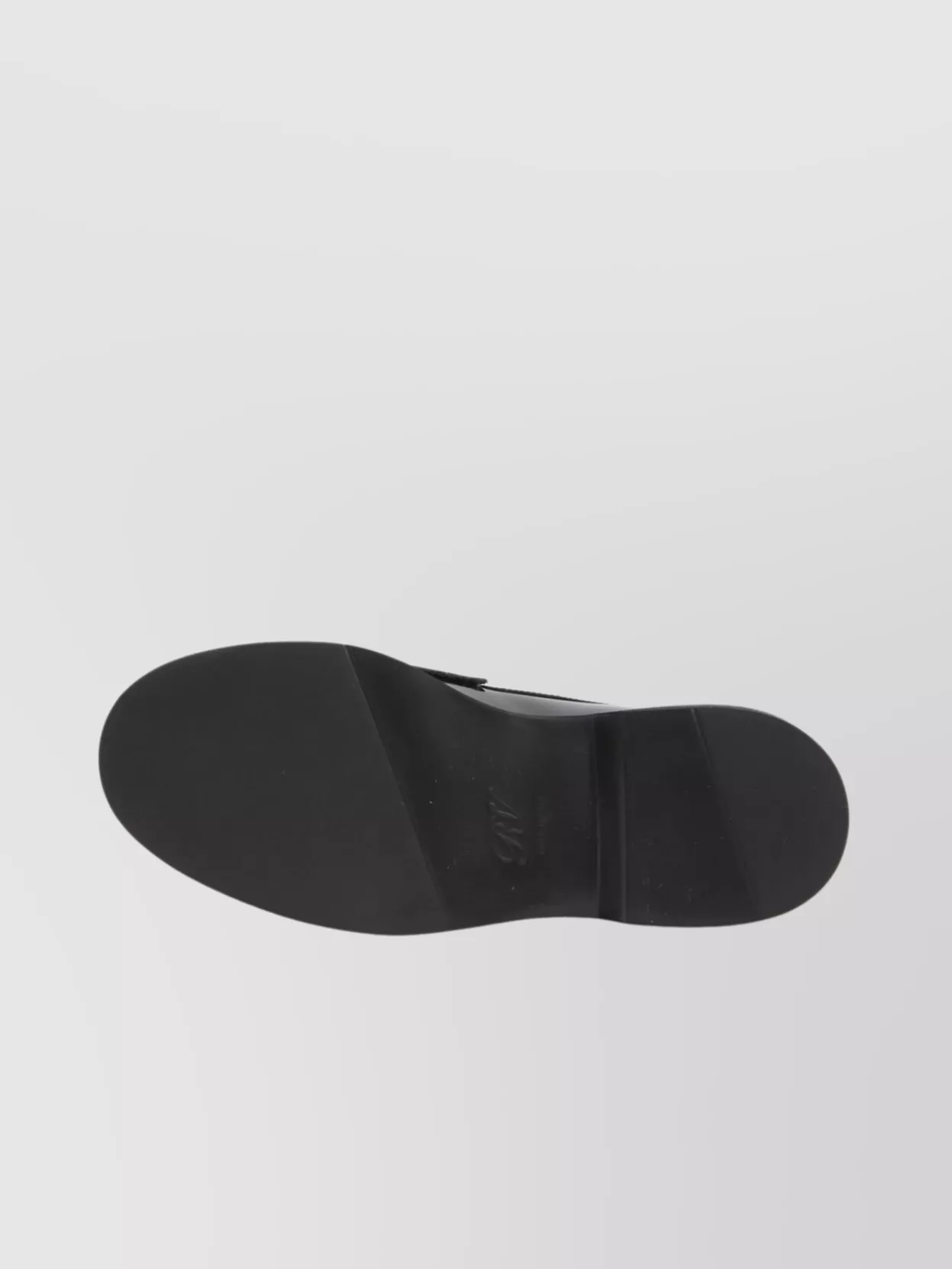 Roger Vivier Rangers Leather Loafers With Rounded Metal Buckle