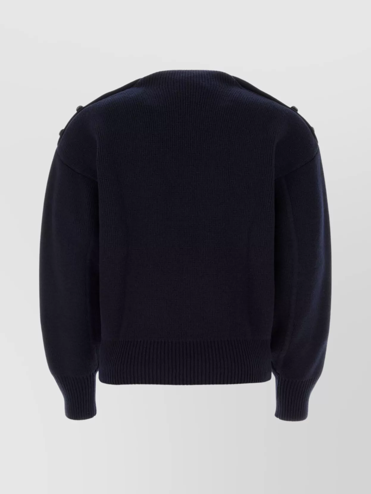 Ferragamo Studded Mock-neck Knitted Jumper In Black