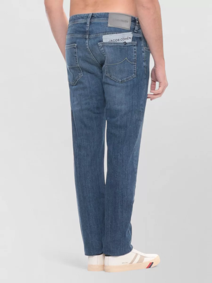Jacob Cohen Straight Cut Cotton Jeans Five Pockets