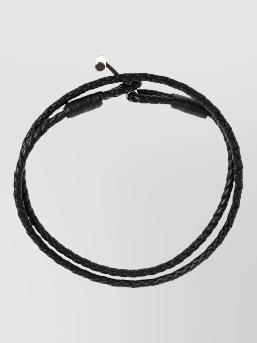 Tom Ford braided leather wrap bracelet