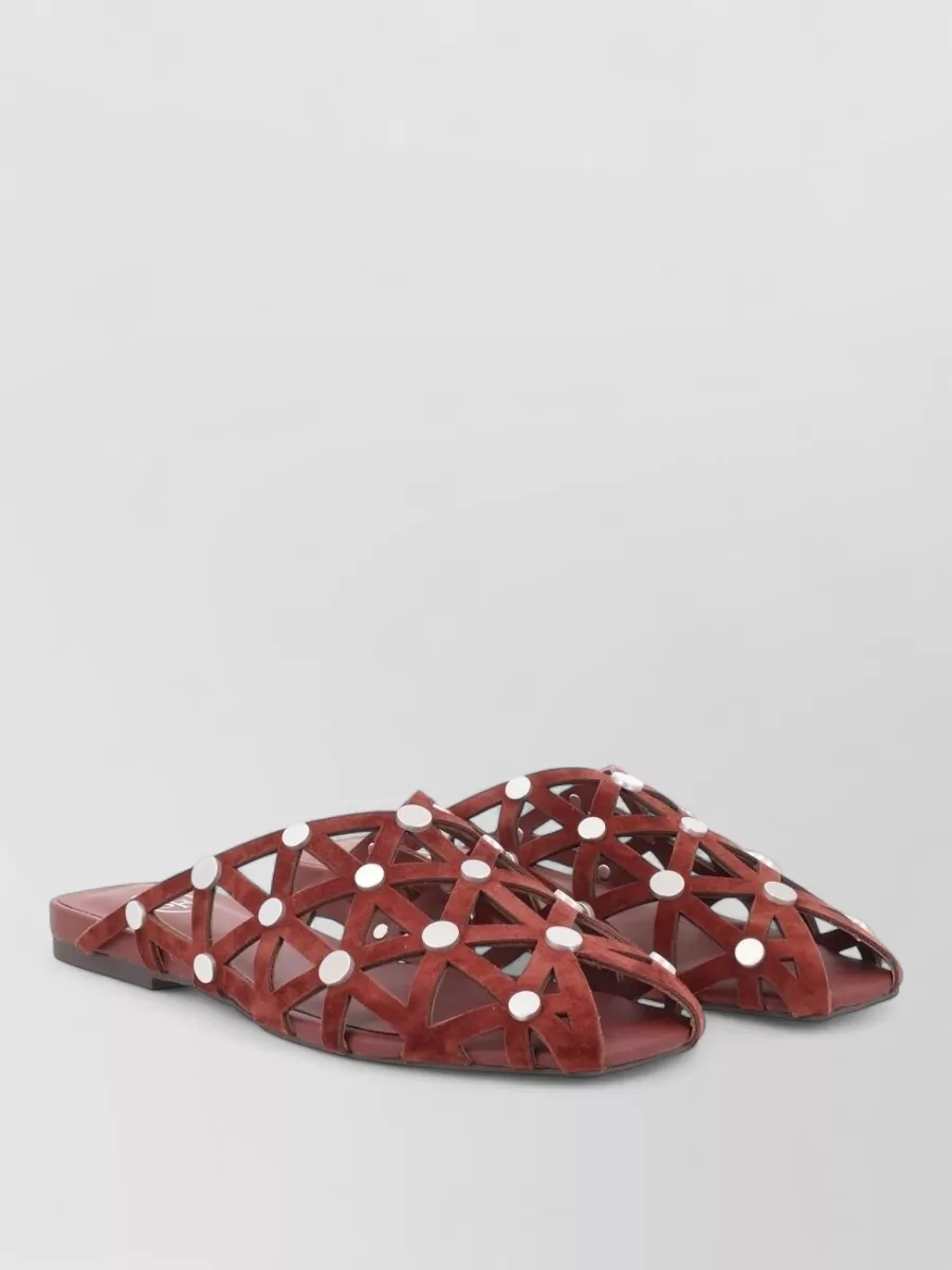 Ash Leather Mules