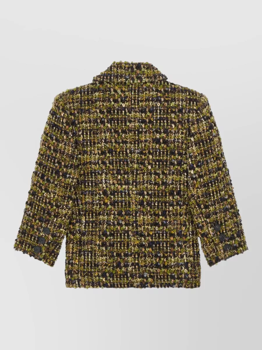 Saint Laurent Wool Tweed Single-Breasted Blazer