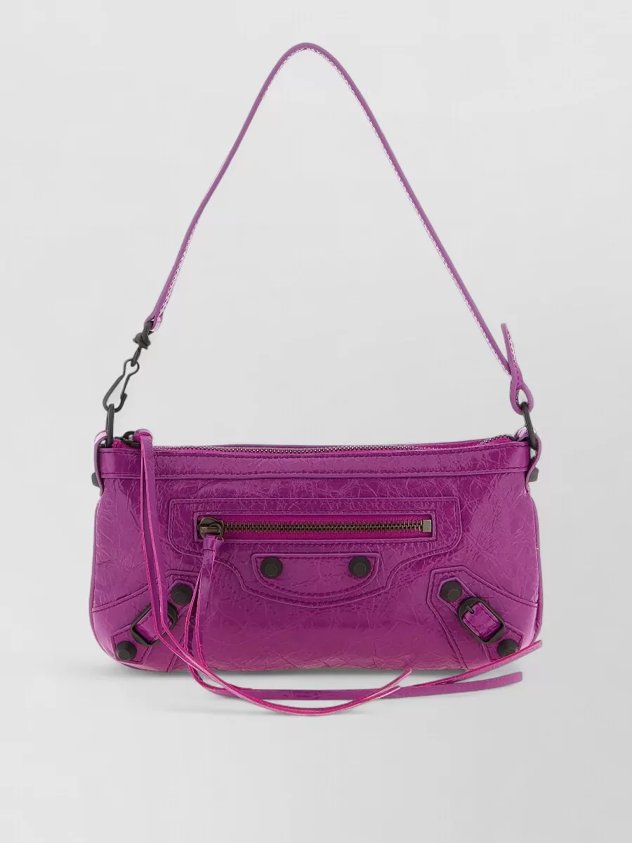 Balenciaga Le City Lamb Leather Shoulder Bag