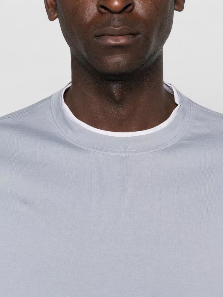 Brunello Cucinelli Round Neck Cotton T-Shirt With Short Sleeves