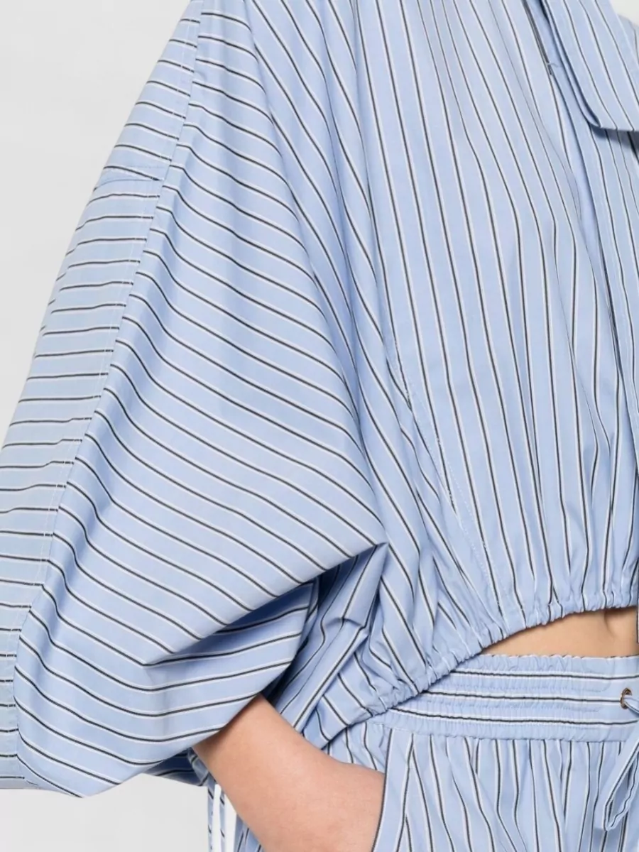 Zimmermann Striped Long-Sleeve Blouse