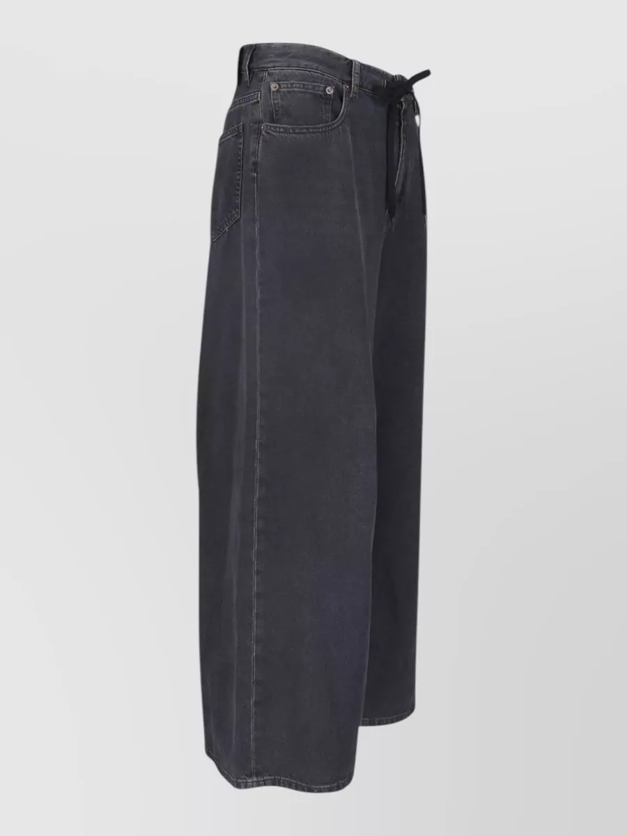 Mm6 Maison Margiela Denim Low-Rise Straight-Leg Jeans