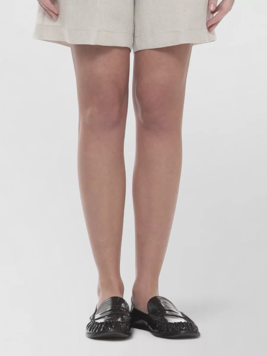 Panicale Linen Knee-Length Bermuda Shorts