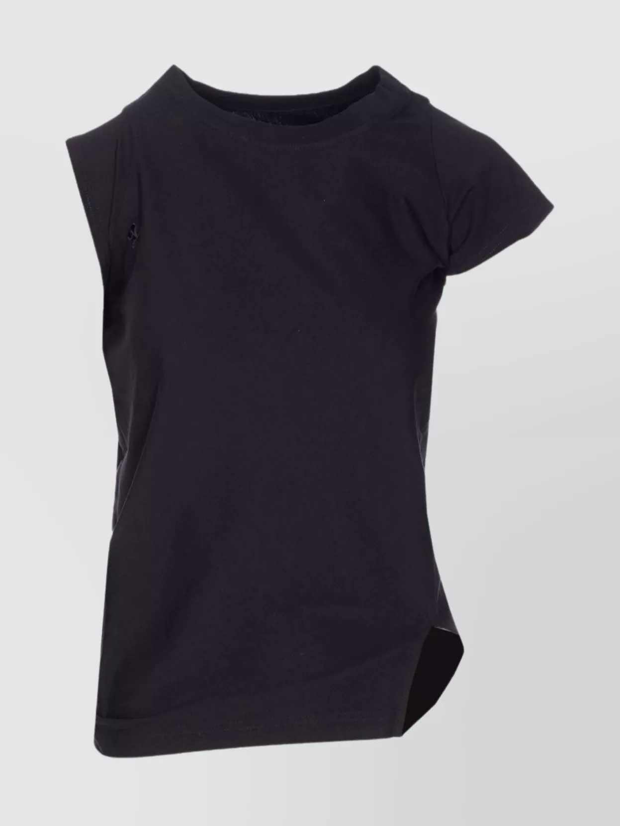 Courrèges cotton asymmetric cutout t-shirt