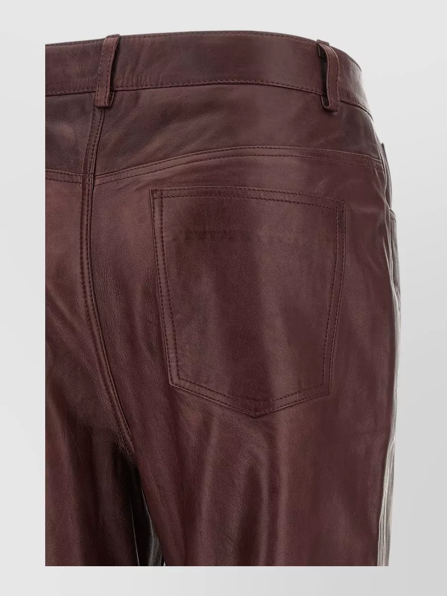 Rotate Birger Christensen Flared Leather Pants