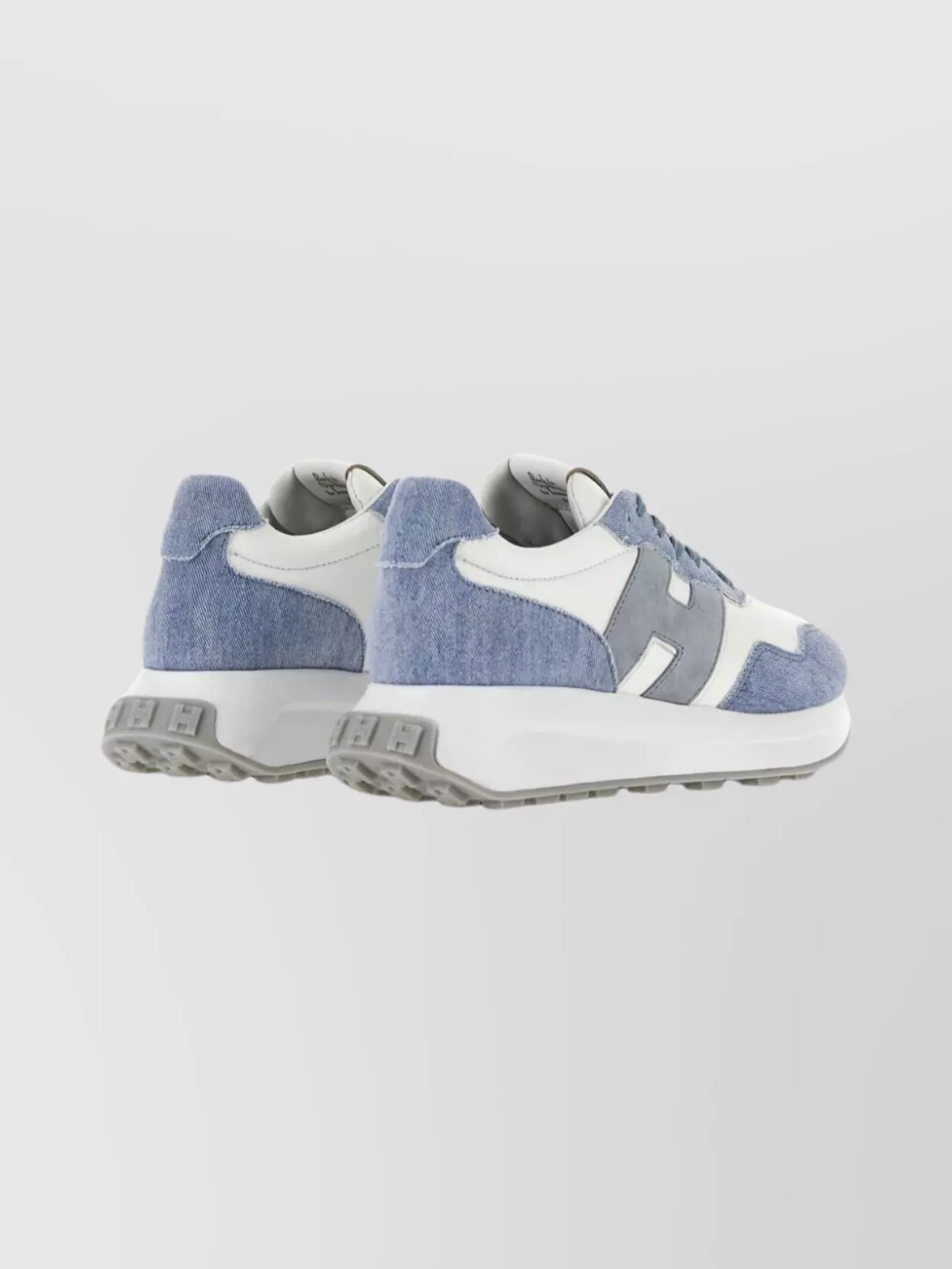 Hogan Sneakers With Denim And Suede Panels