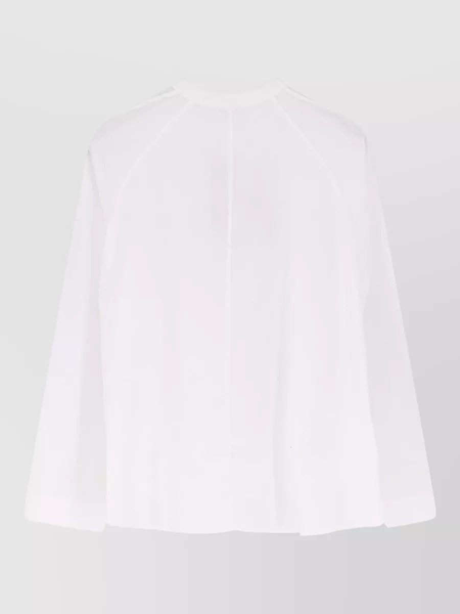 Aspesi Cropped Cotton Long-Sleeve Shirt