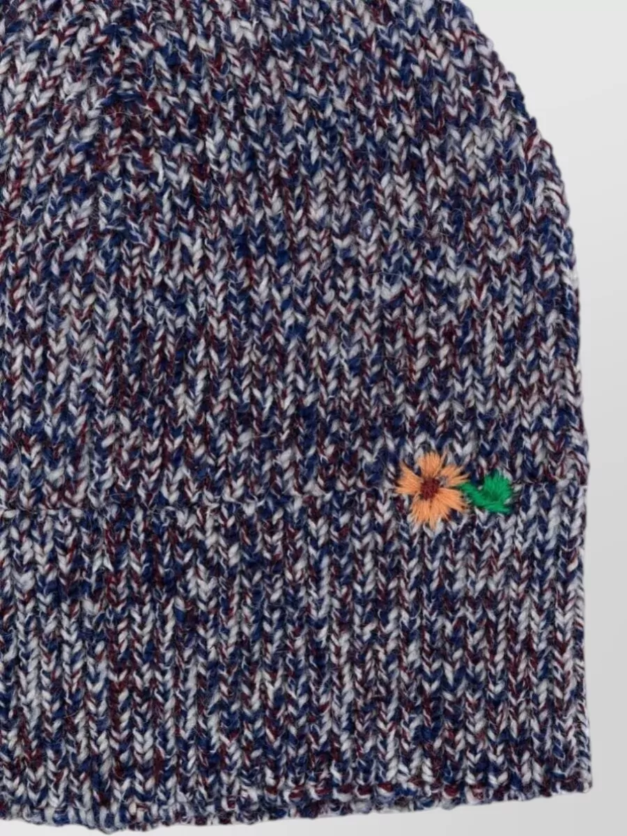 Dries Van Noten Floral-Embroidered Beanie