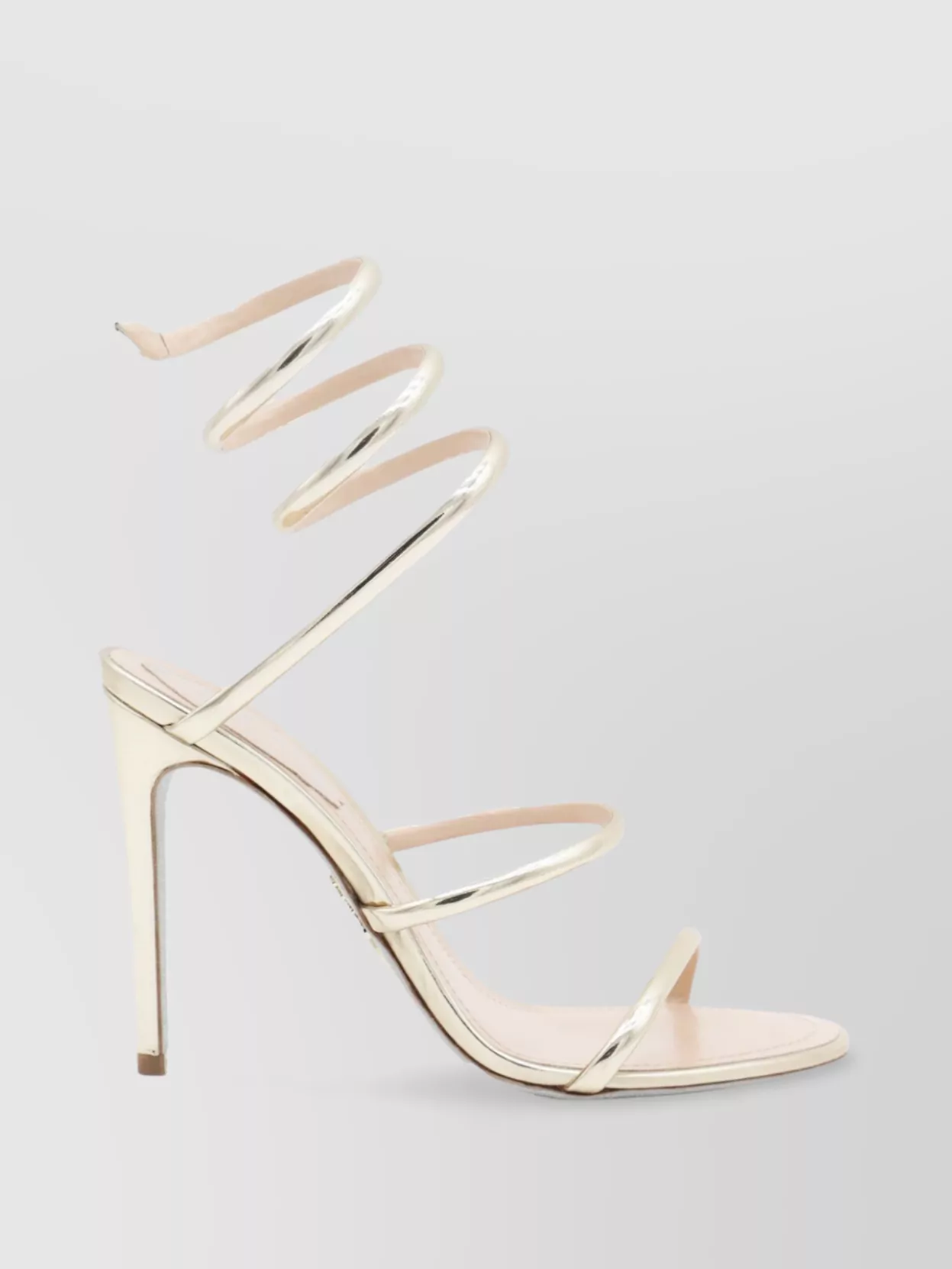 Rene Caovilla Leather Heel Sandals