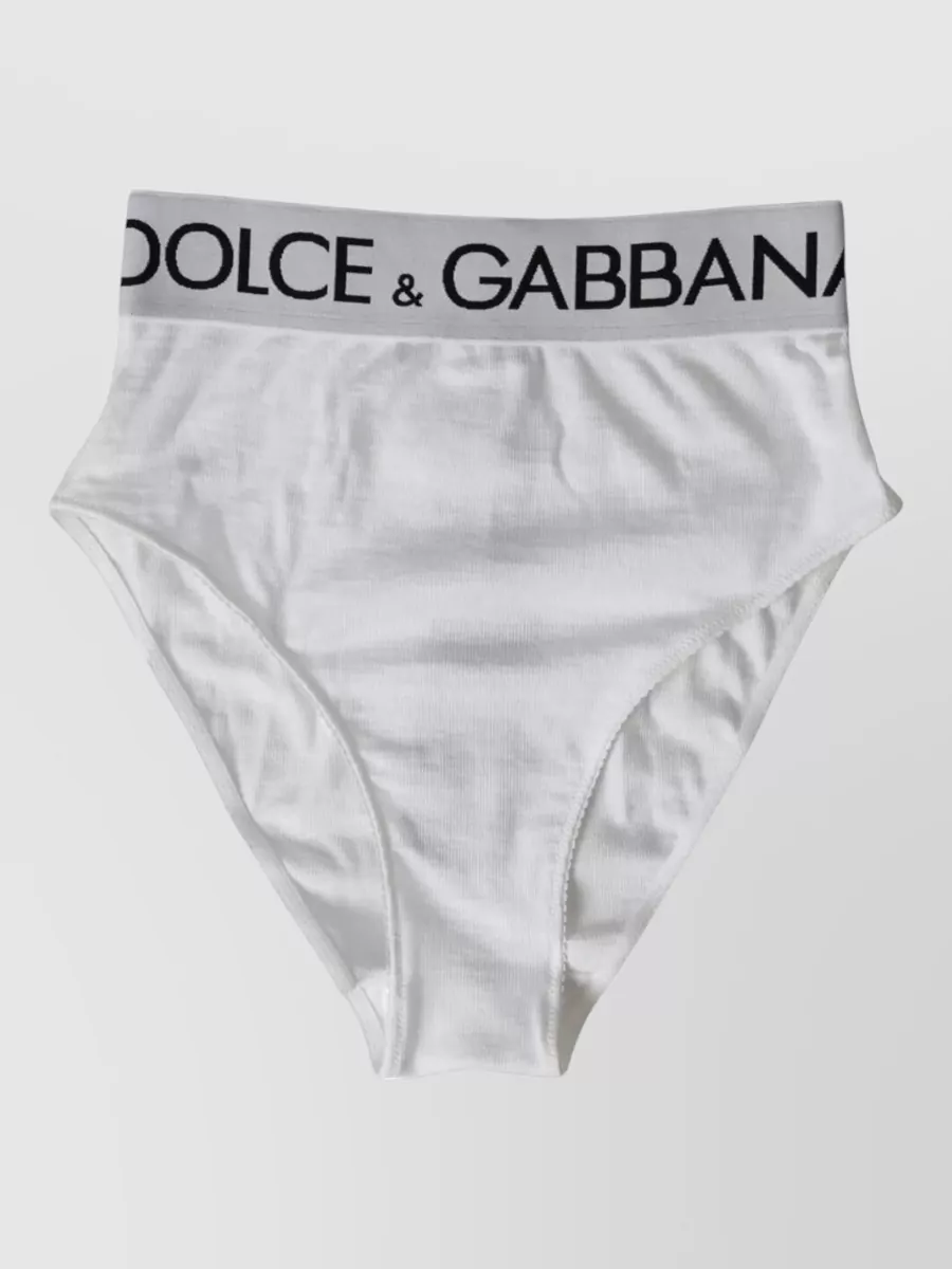 Dolce&Gabbana ribbed high-rise briefs