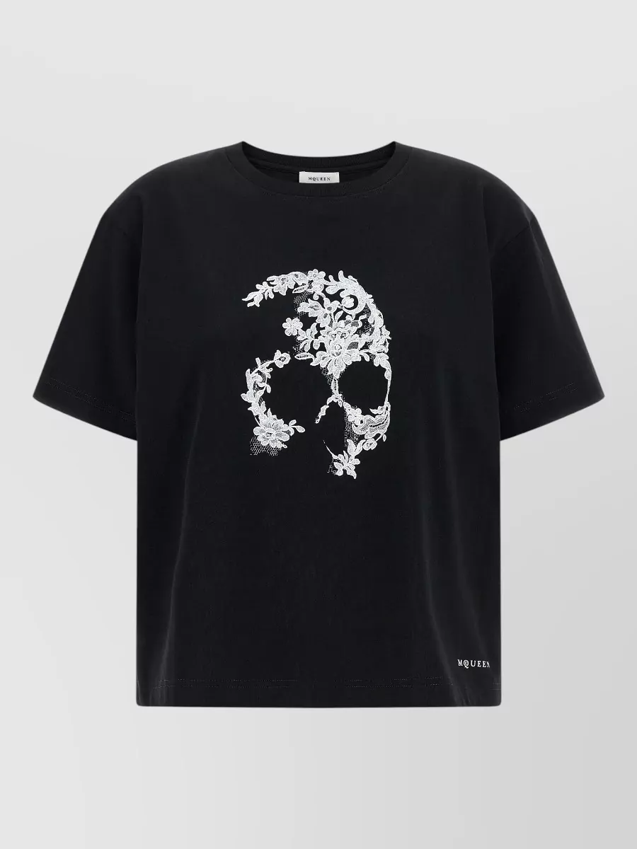 Mc Queen Cotton Printed Short-Sleeve T-Shirt