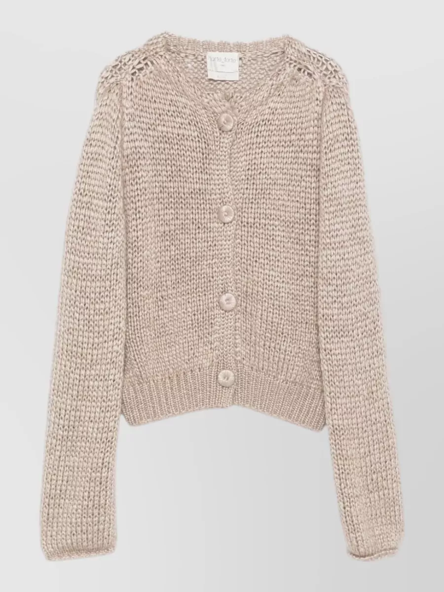 Forte Forte chunky-knit cashmere silk mohair cardigan