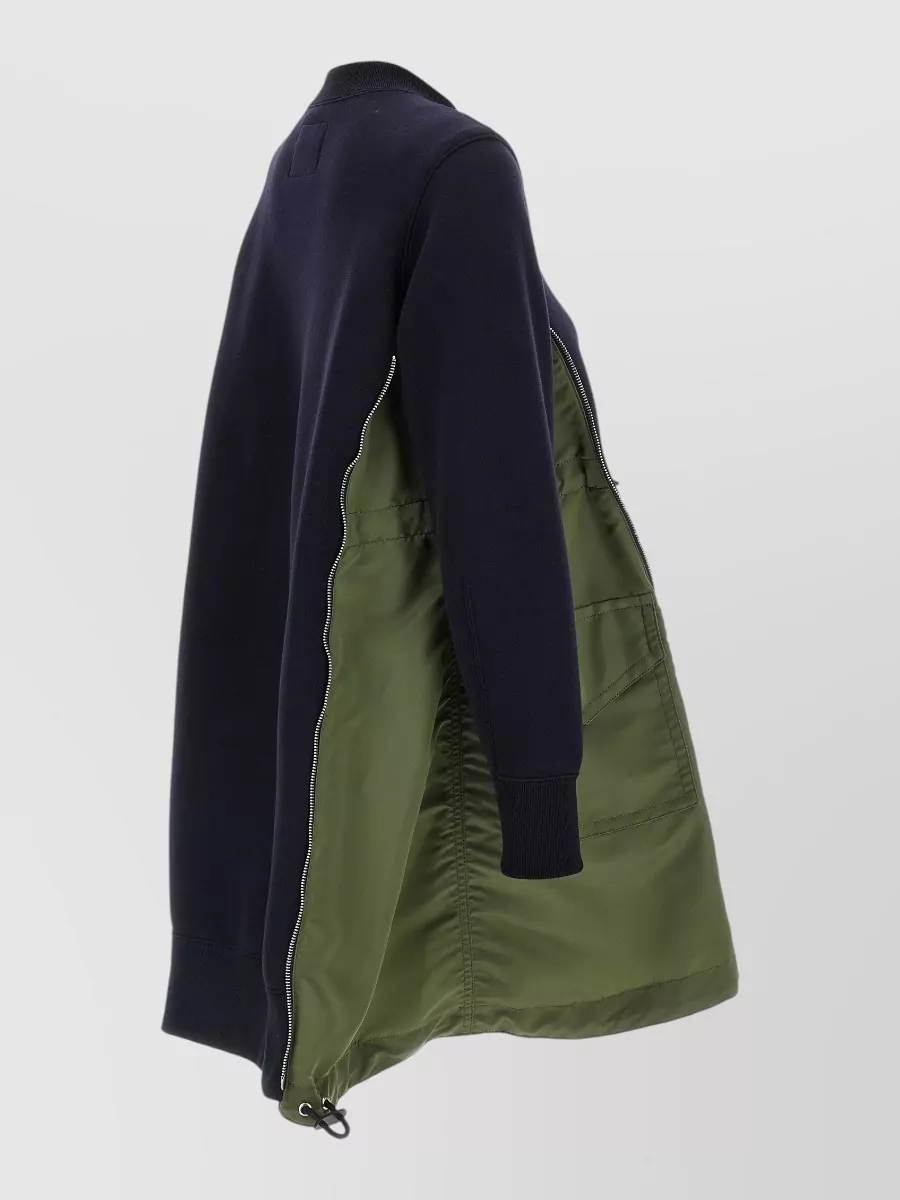 Sacai Cotton Blend Mini Dress