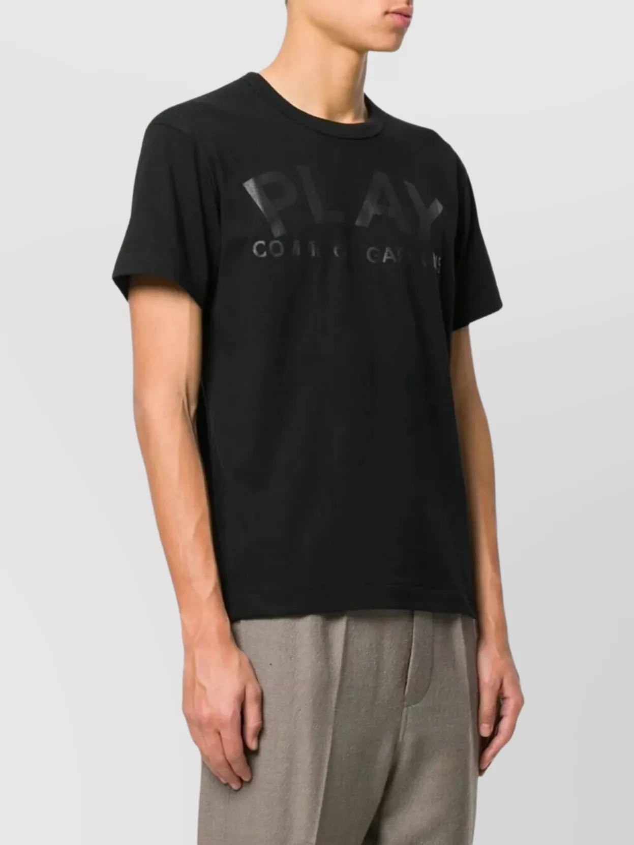 Comme Des Garçons Play Graphic Logo Short Sleeve T-Shirt