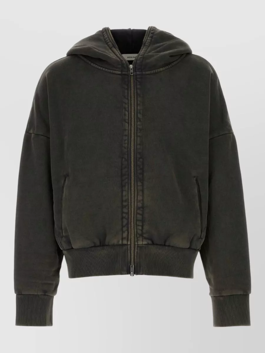 Entire Studios cotton oversized zip hoodie
