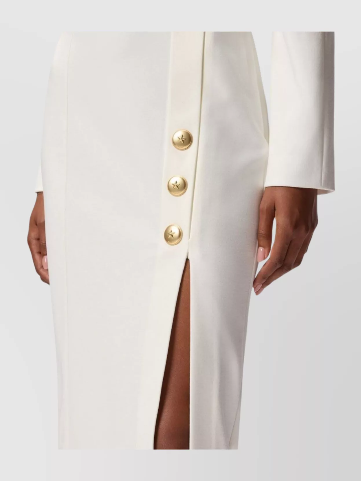 Pinko High Waist Knee-Length Skirt Side Slit