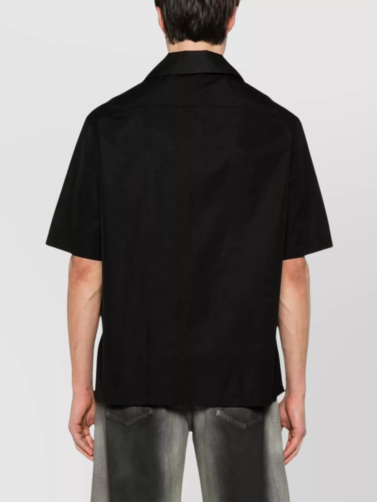 Our Legacy Short Sleeve Shirt With Pointed Collar And Chest Pocket