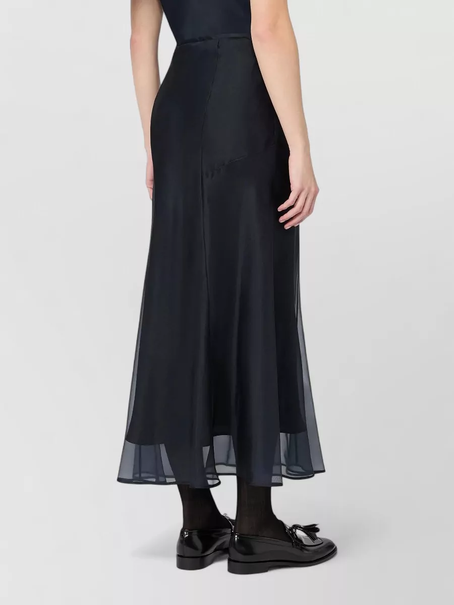 Max Mara Silk Mid-Rise Skirt