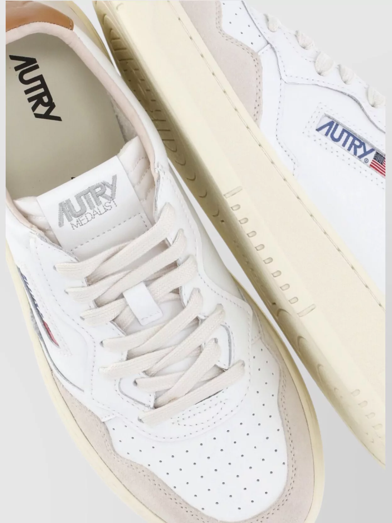 Autry Men's Leather Sneakers Raised Sole