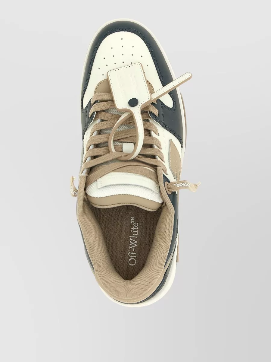 Off-White Leather High-Top Sneakers