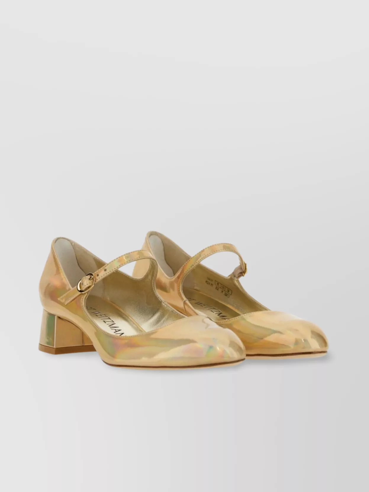 Stuart Weitzman Vivienne Almond Toe Block Heel Ballerina