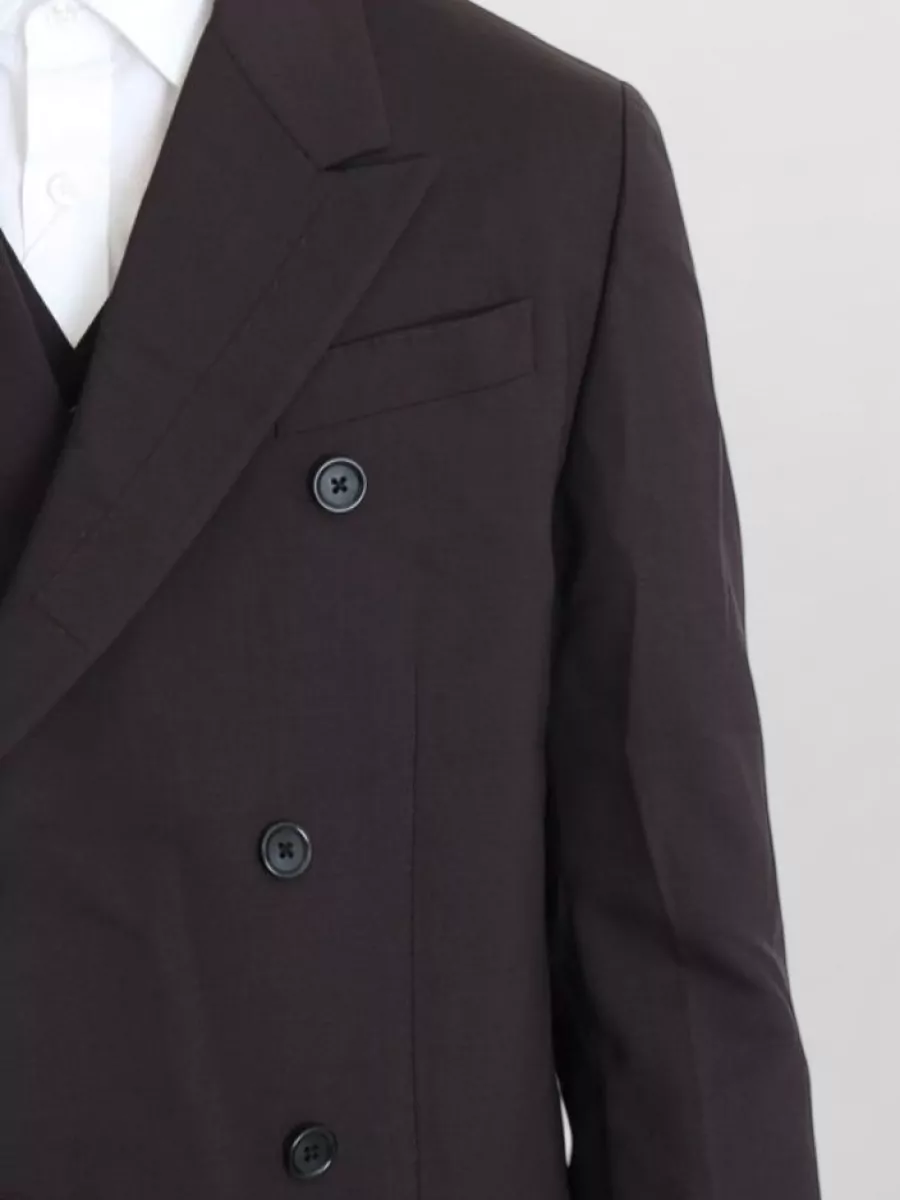 Dolce&Gabbana Wool Double-Breasted Long Coat