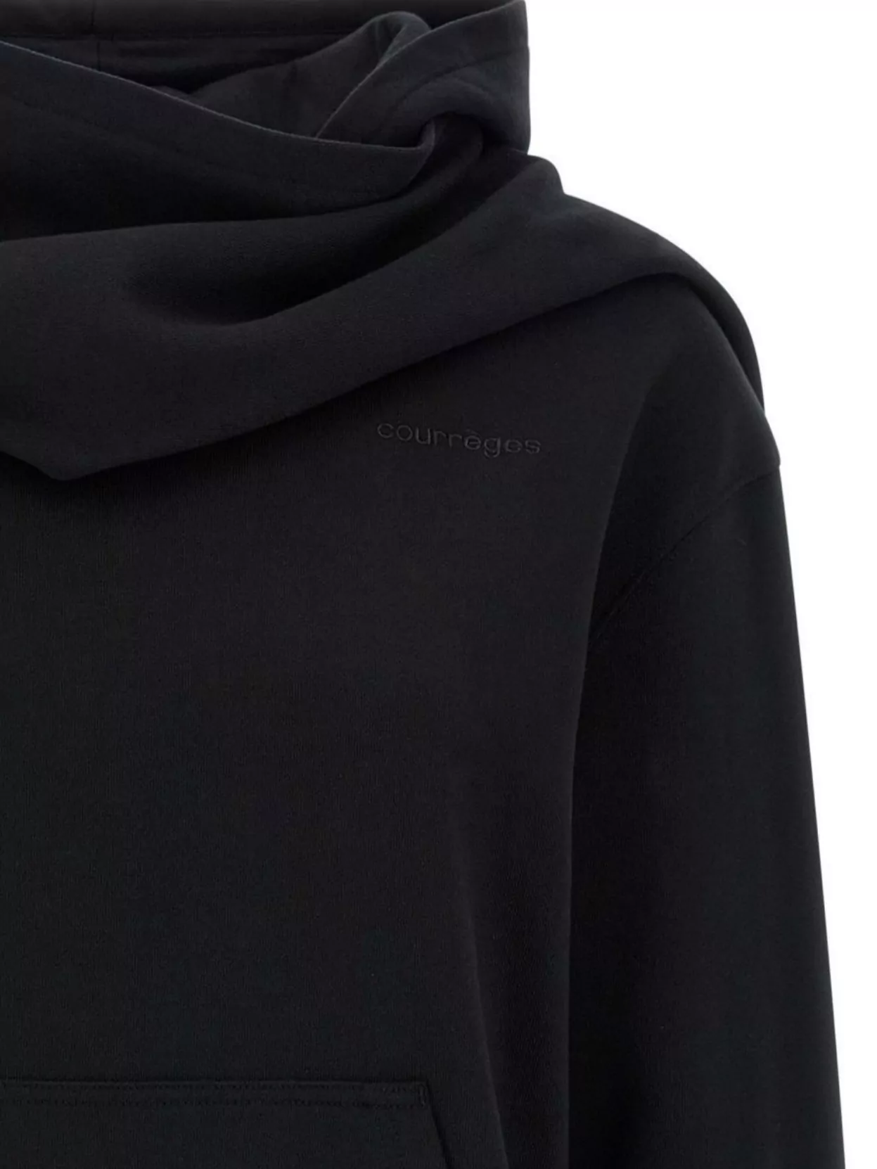 Courrèges Hoodie And Scarf Set Front Pocket