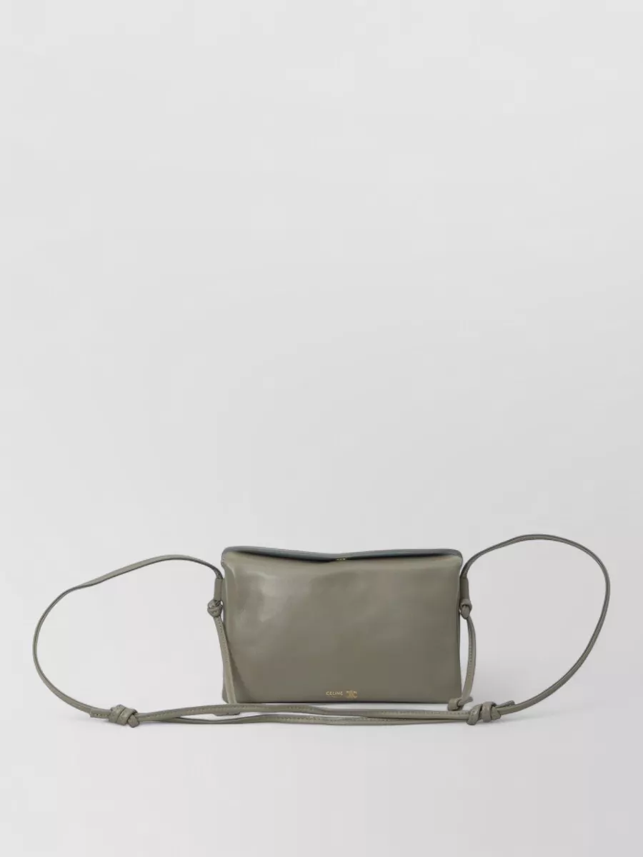 Celine Leather Crossbody Clutch Bag