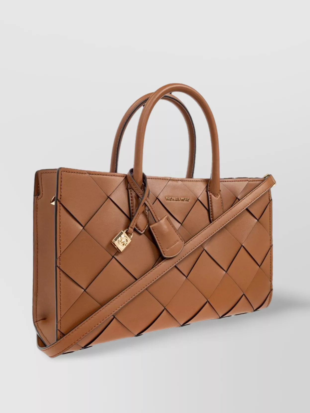 Michael Kors Quilted Bucket Bag Detachable Strap In Brown