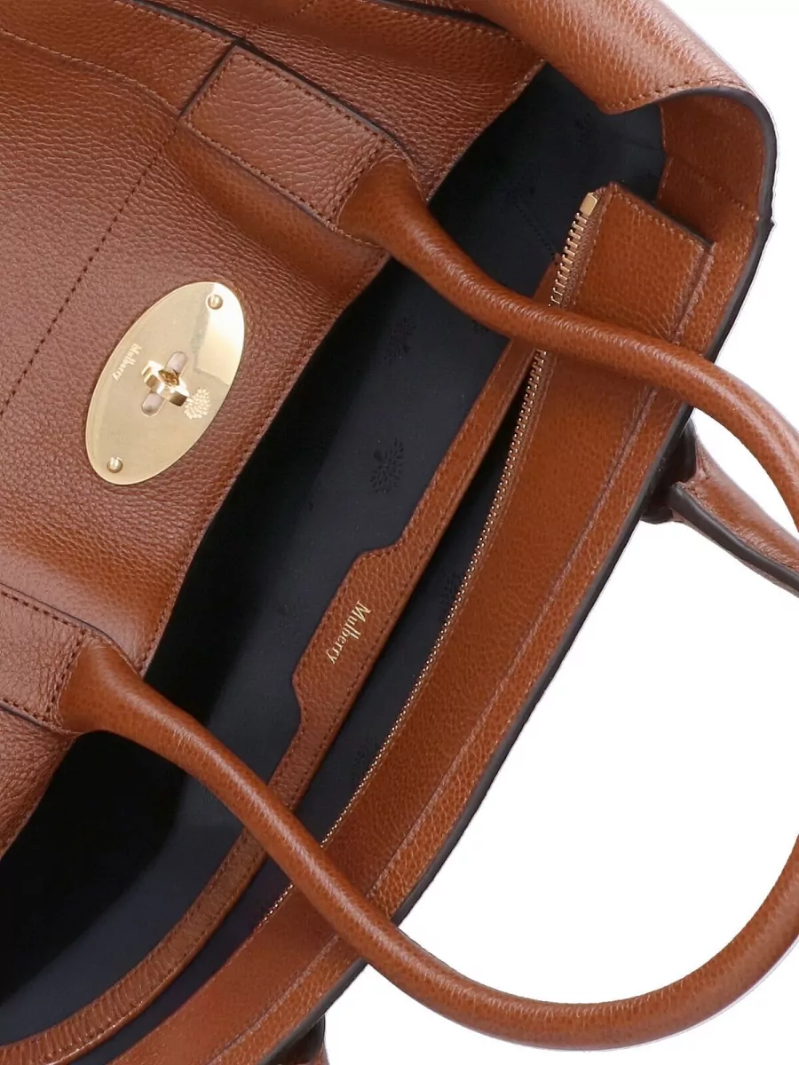 Mulberry Structured Tote Bag Double Handles Design